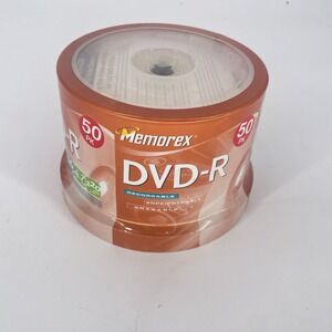 Memorex‎ DVD-R 16X 4.7GB 120min - 50PK - NEW Sealed Spindle